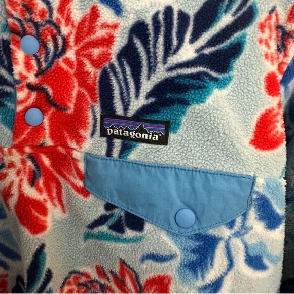 Patagonia Synchilla Manoa Floral Fleece Pullover Size Large - Picture 5 of 16